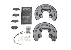 Ford Mustang Brake Kit - Front + Rear - Ford Racing - 14 in. Front Rotors + 4-Piston Calipers + SVT Rear Pads - `05-`14